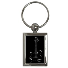 Fractal Guitar Key Chain (rectangle) by Sparkle