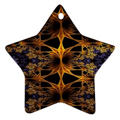 Fractal Flower Ornament (star) by Sparkle