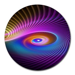 Fractal Illusion Round Mousepads