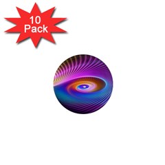 Fractal Illusion 1  Mini Magnet (10 Pack)  by Sparkle