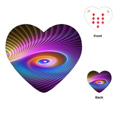 Fractal Illusion Playing Cards Single Design (Heart)