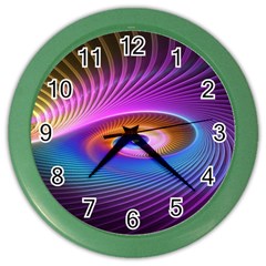 Fractal Illusion Color Wall Clock