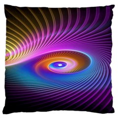 Fractal Illusion Large Flano Cushion Case (One Side)