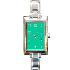 Caribbean Green - Rectangle Italian Charm Watch