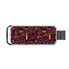 Halloween Pattern 5 Portable Usb Flash (one Side) by designsbymallika