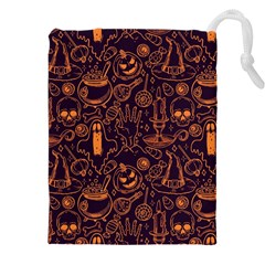 Halloween Pattern 5 Drawstring Pouch (5xl) by designsbymallika