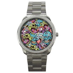 Halloween Love Sport Metal Watch by designsbymallika