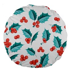 Chritmas 1 Large 18  Premium Round Cushions by designsbymallika