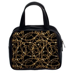 Chains Pattern 4 Classic Handbag (two Sides) by designsbymallika