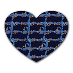 Blue Belt Heart Mousepads by designsbymallika