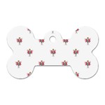 Fairy Girl Drawing Motif Pattern Design Dog Tag Bone (One Side) Front