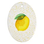 Illustration Sgraphic Lime Orange Ornament (Oval) Front