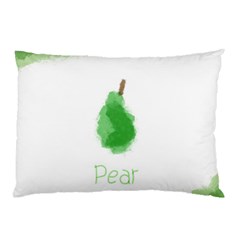 Pear Fruit Watercolor Painted Pillow Case by Mariart