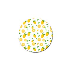 Illustrations Lemon Citrus Fruit Yellow Golf Ball Marker by Alisyart