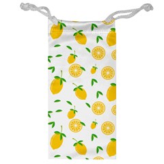 Illustrations Lemon Citrus Fruit Yellow Jewelry Bag by Alisyart