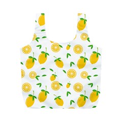 Illustrations Lemon Citrus Fruit Yellow Full Print Recycle Bag (m) by Alisyart