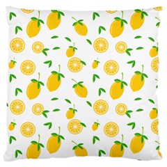 Illustrations Lemon Citrus Fruit Yellow Standard Flano Cushion Case (one Side)