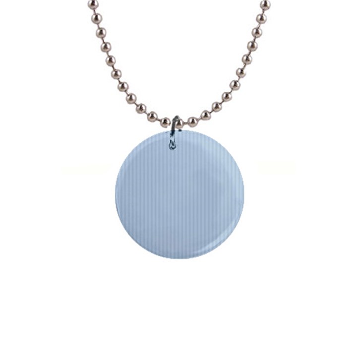 Beau Blue - 1  Button Necklace