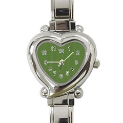 Crocodile Green - Heart Italian Charm Watch by FashionLane