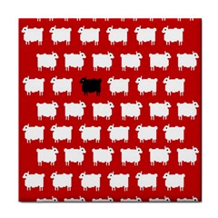 Black Sheep Face Towel by NoHang