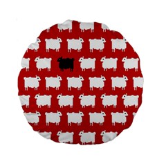 Black Sheep Standard 15  Premium Round Cushions by NoHang