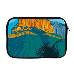 Guadalupe Mountains National Park With El Capitan Peak Texas United States Wpa Poster Art Color Apple Macbook Pro 17  Zipper Case by retrovectors