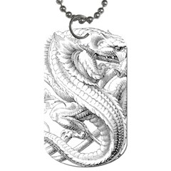 Dragon Lizard Vector Monster Dog Tag (one Side) by HermanTelo