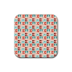 Retro Digital Rubber Coaster (square)  by Mariart