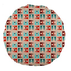 Retro Digital Large 18  Premium Round Cushions