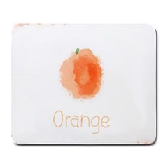 Orange Fruit Watercolor Painted Large Mousepads