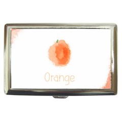 Orange Fruit Watercolor Painted Cigarette Money Case