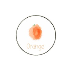 Orange Fruit Watercolor Painted Hat Clip Ball Marker (10 Pack) by Mariart