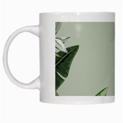 Banana Pattern Plant White Mugs