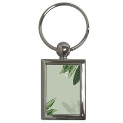 Banana Pattern Plant Key Chain (rectangle)