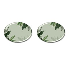 Banana Pattern Plant Cufflinks (oval) by Mariart
