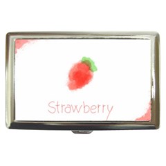 Strawbery Fruit Watercolor Painted Cigarette Money Case