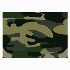 Green Military Camouflage Pattern Large Glasses Cloth by fashionpod