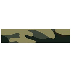 Green Military Camouflage Pattern Small Flano Scarf