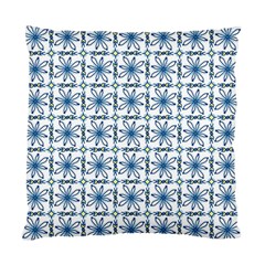 Blue Floral Pattern Standard Cushion Case (one Side) by MintanArt