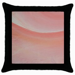 Pink Sky Throw Pillow Case (black) by WILLBIRDWELL