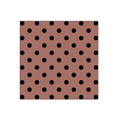 Large Black Polka Dots On Blast-off Bronze - Satin Bandana Scarf by FashionLane