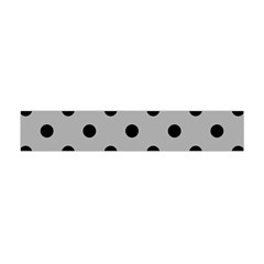 Large Black Polka Dots On Chalice Silver Grey - Flano Scarf (Mini)