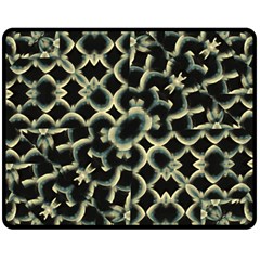 Dark Interlace Motif Mosaic Pattern Double Sided Fleece Blanket (medium)  by dflcprintsclothing