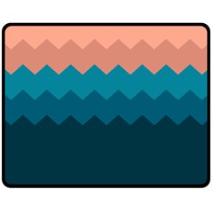 Flat Ocean Palette Fleece Blanket (medium)  by goljakoff