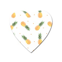 Pineapple Pattern Heart Magnet by goljakoff