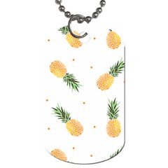 Pineapple Pattern Dog Tag (one Side) by goljakoff