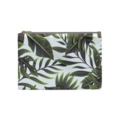 Tropical Leaves Cosmetic Bag (medium) by goljakoff