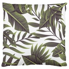 Tropical Leaves Large Cushion Case (two Sides)