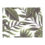 Tropical leaves Double Sided Flano Blanket (Mini)  35 x27  Blanket Front