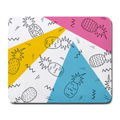 Modern Pineapples Large Mousepads by goljakoff